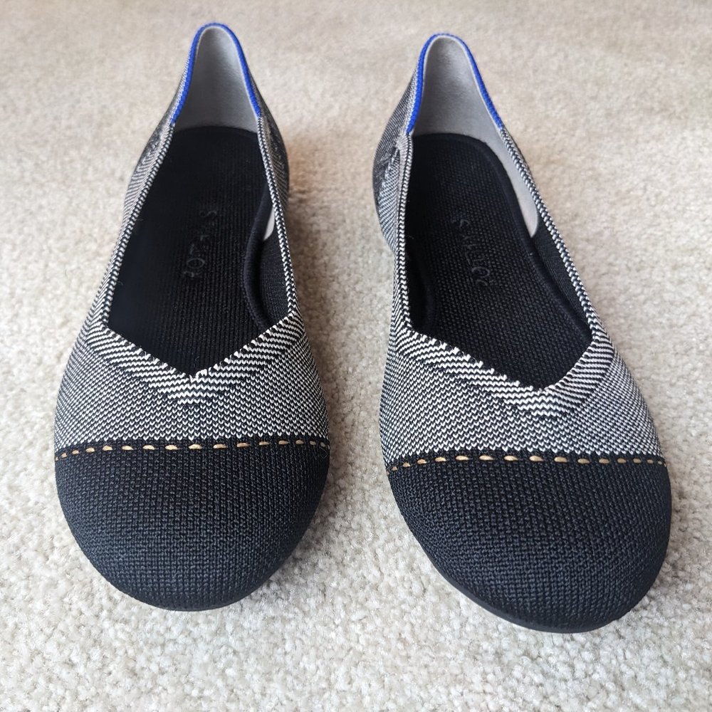 Rothy's The Flat Grey Mist Captoe 7.5
